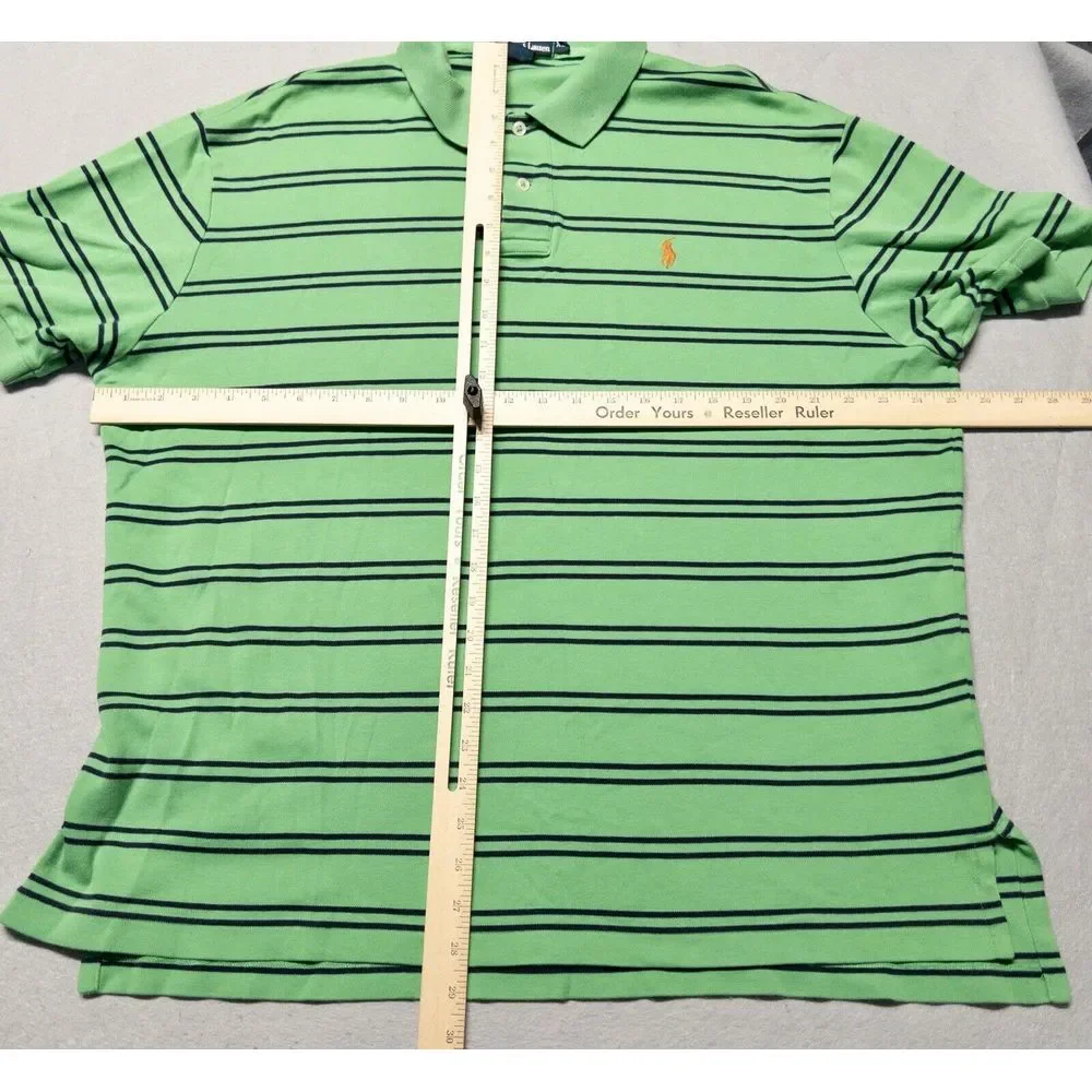 Ralph Lauren Polo Mens XL Green &‎ Blue Stripe